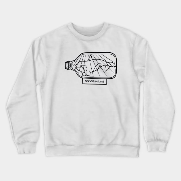 Seaworld Sucks Crewneck Sweatshirt by Rolfober